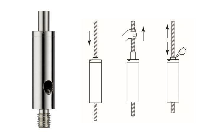 Câble acier pour suspension - avec boucle et système Wireclip FISCHER