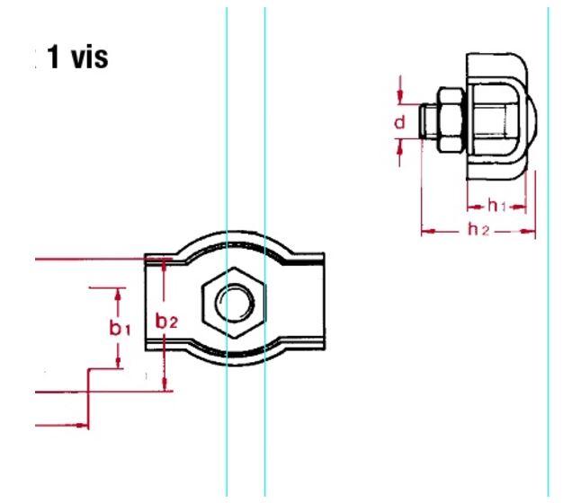 Serre câble simplex